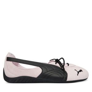 Baleriny Puma. Czerwone balerinki Puma, bez wzorów, bez obcasa, bez zapięcia. Za 399,99 zł.