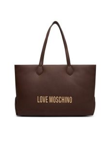 LOVE MOSCHINO Torebka JC4395PP0NKD031A Brązowy. Brązowe shopper bag LOVE MOSCHINO, bez wzorów, ze skóry, bez dodatków. Za 759,99 zł.