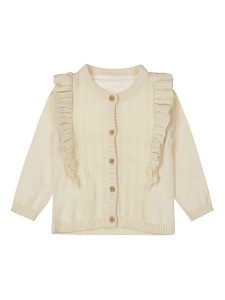 Dirkje Kardigan w kolorze kremowym rozmiar: 104. Brązowe kardigany Dirkje, z bawełny. Za 66,16 zł.