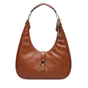 Torebka Guess. Brązowe torebki klasyczne Guess, z aplikacjami, bez dodatków. Za 679,99 zł.