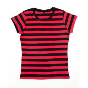 T-shirt Damski W Paski. Czarne t-shirty MANTIS, bez wzorów, bez kołnierzyka, bez ramiączek. Za 65,99 zł.