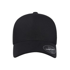 Regulowana Czapka Z Daszkiem Delta. Niebieskie czapki FLEXFIT, bez wzorów, z elastanu. Za 99,99 zł.
