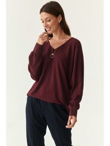 TATUUM Bluzka w kolorze brązowym rozmiar: 36. Brązowe bluzki Tatuum, bez wzorów, bez kołnierzyka, bez ramiączek. Za 113,95 zł.