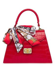 ORE10 Skórzana torebka "Sonos" w kolorze czerwonym - 28 x 21 x 10 cm rozmiar: onesize. Czerwone torebki klasyczne ORE10, bez wzorów, z materiału, przez ramię, bez dodatków. Za 304,99 zł.