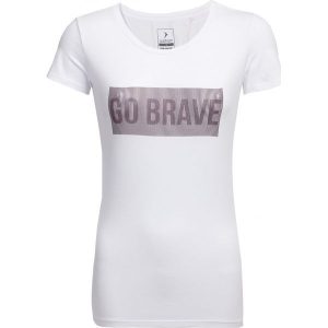 T-shirt damski TSD606 - biały - Outhorn. T-shirty marki Outhorn. W wyprzedaży za 29,99 zł.