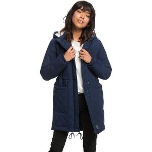 Parka zimowa "Slalomchic" w kolorze granatowym. Niebieskie płaszcze marki Roxy Snow, na zimę. W wyprzedaży za 474,95 zł.
