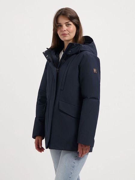 TRAVELIN' Parka "Lisbet" w kolorze granatowym rozmiar: M. Niebieskie kurtki Travelin', m, bez wzorów, bez kaptura. Za 457,95 zł.