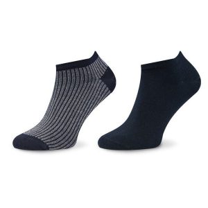 Skarpety krótkie Tommy Hilfiger. Niebieskie skarpetki TOMMY HILFIGER, bez wzorów. Za 29,99 zł.
