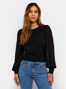 Kaffe Bluzka Serena 10508116 Czarny Regular Fit. Czarne bluzki Kaffe, xs, bez wzorów, z wiskozy, bez kołnierzyka, bez ramiączek. Za 259,99 zł.
