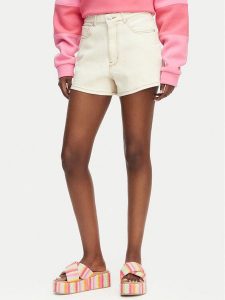 Roxy Szorty jeansowe Chlo Natural ERJDS03323 Beżowy Regular Fit. Brązowe szorty Roxy, bez wzorów, z bawełny. Za 259,99 zł.
