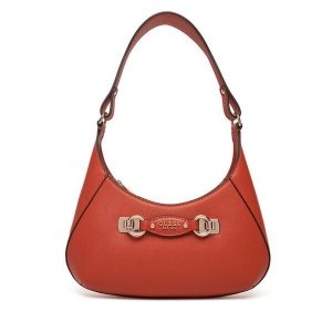 Torebka Guess. Brązowe torebki klasyczne Guess, z aplikacjami, bez dodatków. Za 449,99 zł.