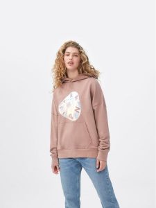 Sprandi Bluza SP22-BLD120 Brązowy Relaxed Fit. Brązowe bluzy Sprandi, xs, bez wzorów, z bawełny, bez kaptura. Za 199,99 zł.