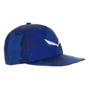 Czapka Sportowa Z Daszkiem Unisex Salewa Puez Camou Flat. Niebieskie czapki Salewa, bez wzorów, sportowe. Za 135,99 zł.