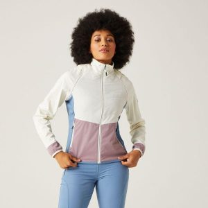 Steren II damska kurtka hybrydowa. Białe kurtki Regatta, l, bez wzorów, z softshellu, bez kaptura. Za 199,99 zł.