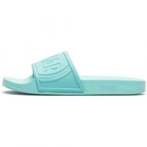 Klapki damskie Colmar Slipper Logo. Niebieskie klapki Colmar, bez wzorów, z gumy, bez obcasa. W wyprzedaży za 59,99 zł.