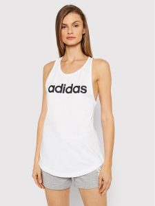 Adidas Top Essentials Loose Logo GL0567 Biały Regular Fit. Białe topy ADIDAS, s, bez wzorów, z bawełny, bez kołnierzyka, bez ramiączek. Za 69,99 zł.