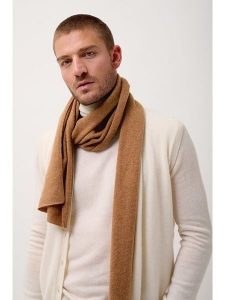 Perfect Cashmere Kaszmirowy szal "Spencer" w kolorze jasnobrązowym - 200 x 30 cm rozmiar: onesize. Brązowe szaliki Perfect Cashmere, bez wzorów, z kaszmiru. Za 260,99 zł.