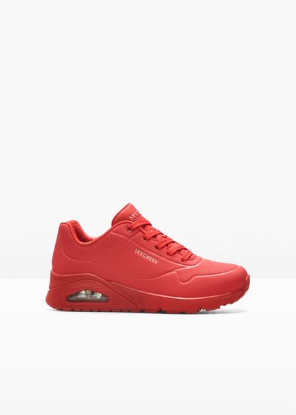 Sneakersy Skechers z pianką Memory. Czerwone buty sportowe bonprix, bez wzorów, bez zapięcia. Za 379,99 zł.