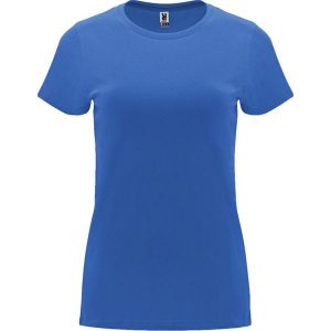 Damska Koszulka Z Krótkim Rękawem Capri. Niebieskie bluzki ROLY, l, bez wzorów, sportowe, bez kołnierzyka, bez ramiączek. Za 31,99 zł.