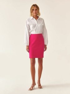 TATUUM Spódnica w kolorze różowym rozmiar: 38. Różowe spódnice Tatuum, na co dzień, bez wzorów, midi. Za 154,95 zł.