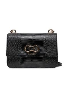 Guess Torebka Salinge HWKG96 24200 Czarny. Czarne listonoszki Guess, z aplikacjami, ze skóry, bez dodatków. Za 449,99 zł.