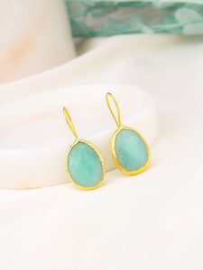 L'Atelier de Gaia Pozłacane kolczyki z akwamarynem rozmiar: onesize. Żółte kolczyki L'Atelier de Gaia, z akwamarynem, pozłacane. Za 43,99 zł.