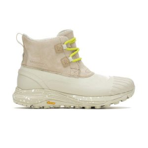 Buty turystyczne damskie Merrell Siren 4 Thermo Demi WP. Brązowe buty trekkingowe Merrell, bez zapięcia. Za 309,99 zł.