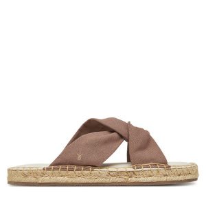 Espadryle EMU Australia. Brązowe espadryle EMU Australia, bez wzorów, bez obcasa. Za 359,99 zł.
