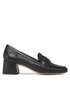 HÖGL Półbuty Cassia 9-104333 Czarny. Czarne czółenka HÖGL, bez wzorów, ze skóry, bez obcasa, na obcasie, bez zapięcia. Za 399,99 zł.