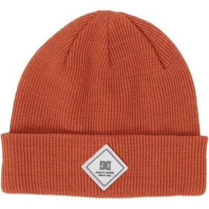 Czapka zimowa damska DC Shoes Label. Brązowe czapki DC Shoes, bez wzorów, z poliesteru, sportowe. Za 77,05 zł.