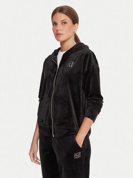 DKNY Sport Bluza DP5J9642 Czarny Regular Fit. Czarne bluzy DKNY Sport, s, bez wzorów, z syntetyku, bez kaptura. Za 399,99 zł.