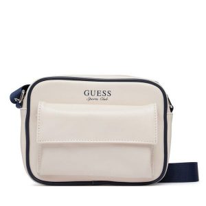 Torebka Guess. Białe listonoszki Guess, z aplikacjami, bez dodatków. Za 294,99 zł.