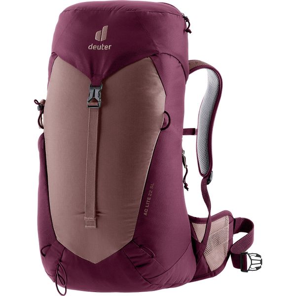 Plecak damski Deuter AC Lite 22 SL - ashrose/cassis. Czerwone plecaki Deuter. Za 388,99 zł.
