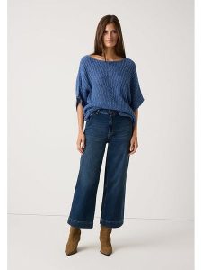 More & More Sweter w kolorze niebieskim rozmiar: 38. Niebieskie swetry oversize More & More, bez wzorów, ze splotem, bez ramiączek. Za 173,45 zł.