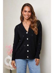 Soft Cashmere Kardigan w kolorze czarnym rozmiar: 38/40. Czarne kardigany Soft Cashmere. Za 171,28 zł.