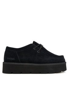 Clarks Półbuty Meare Walla. 26183983 Czarny. Czarne półbuty Clarks, bez wzorów, ze skóry, bez obcasa, na płaskiej podeszwie, bez zapięcia. Za 479,99 zł.