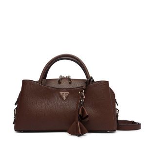 Torebka Guess. Brązowe torebki klasyczne Guess, z aplikacjami, bez dodatków. Za 584,99 zł.
