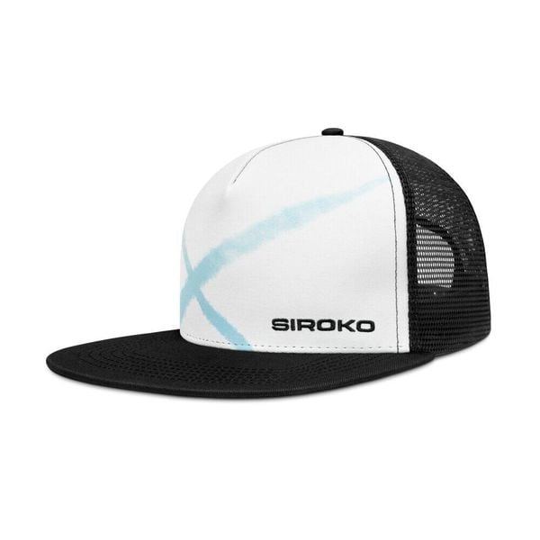 Czapka Trucker Lifestyle Siroko EMA Thinker Black. Czarne czapki SIROKO, bez wzorów, z materiału, eleganckie. Za 105,00 zł.