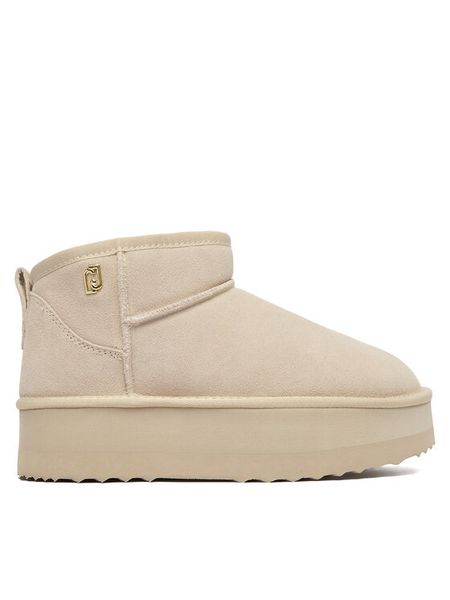Liu Jo Śniegowce Jane 01 SF5105 PX002 Beżowy. Brązowe buty zimowe Liu Jo, ze skóry, bez obcasa, bez zapięcia. Za 629,99 zł.