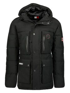 Geographical Norway Kurtka zimowa "Albert" w kolorze czarnym rozmiar: XL. Czarne kurtki Geographical Norway, na zimę, xl, bez wzorów, z puchu, bez kaptura. Za 314,05 zł.