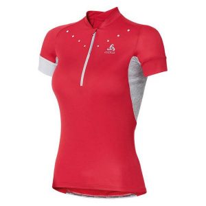 Odlo Koszulka Stand-up collar s/s ISOLA czerwona r. M (410911). Bluzki marki ODLO. Za 78,91 zł.