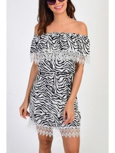 LA Angels Sukienka w kolorze białym rozmiar: M. Białe sukienki LA Angels, m, bez wzorów, z koronki, bez kołnierzyka, bez ramiączek, mini. Za 104,99 zł.