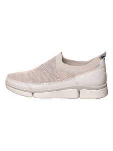 Clarks Skórzane sneakersy "Tri Travel" w kolorze białym rozmiar: 38. Białe trampki Clarks, bez wzorów, bez zapięcia. Za 339,45 zł.