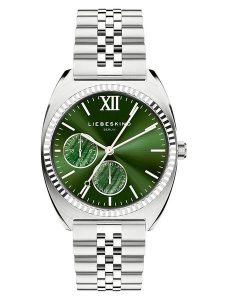 Liebeskind Chronograf w kolorze srebrno-ciemnozielonym rozmiar: onesize. Szare, analogowe zegarki Liebeskind. Za 404,99 zł.