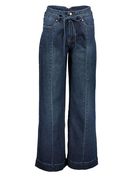 Scotch & Soda Dżinsy - Comfort fit - w kolorze granatowym rozmiar: W27. Niebieskie jeansy Scotch & Soda, bez wzorów, z tkaniny, z podwyższonym stanem. Za 239,40 zł.