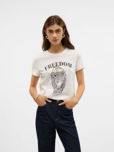 Vero Moda Koszulka w kolorze czarnym rozmiar: XS. Białe bluzki Vero Moda, xs, bez wzorów, z bawełny, bez kołnierzyka, bez ramiączek. Za 57,06 zł.