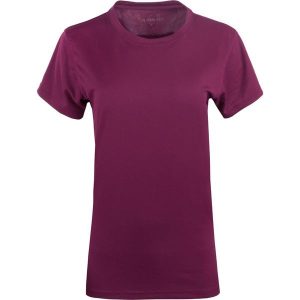 Koszulka Damska PlayerLayer Victory Maroon z Bawełny Ekologicznej. Czerwone bluzki POWERLAYER, bez wzorów, z bawełny, casualowe, bez kołnierzyka, bez ramiączek. Za 141,99 zł.