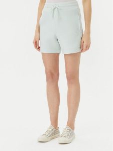 Guess Szorty sportowe V2YD10 K7UW2 Zielony Regular Fit. Zielone spodenki sportowe Guess, s, z aplikacjami, z wiskozy. Za 129,99 zł.