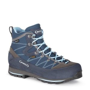 Buty górskie damskie AKU Trekker Lite III GTX. Niebieskie buty trekkingowe Aku, bez zapięcia. Za 568,70 zł.