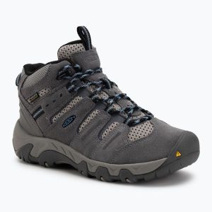 Buty trekkingowe damskie KEEN Headout Mid Waterproof. Szare buty trekkingowe Keen, bez zapięcia. Za 479,99 zł.
